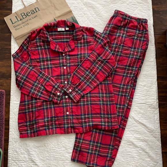 L.L. Bean Other - LL Bean Scotch Plaid Flannel PJ Set